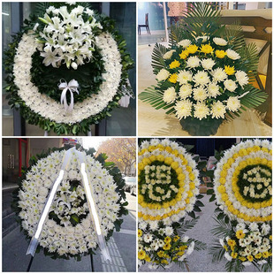 北海市海城区银海区鲜花同城配送灵堂殡仪馆白事花圈祭奠丧事花蓝