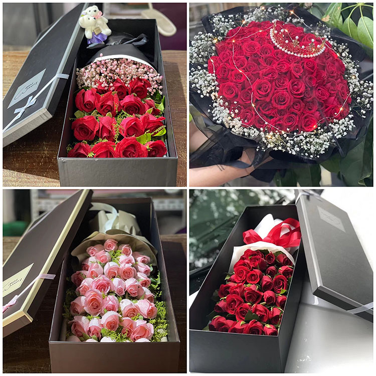 同城鲜花速递珠海花店玫瑰花束情人节礼物订婚生日配送老婆女朋友