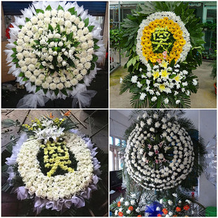 南宁江南区良庆区邕宁区鲜花同城配送殡仪馆白事花圈祭奠丧事花蓝
