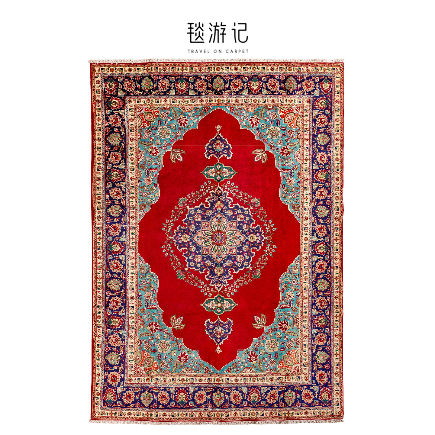 毯游记 伊朗Tabriz手工羊毛地毯客厅进口高端欧美式波斯166016
