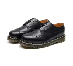 Dr. Martens Shoes 3989 Genuine Leather Brogue Shoes Carved Single Shoes for Men and Women British Style Couple Style Casual Small Leather Shoes
