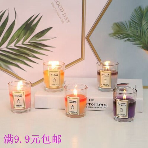 精油香薰蜡烛熏香安神助眠家用小众室内持久卧室睡眠浪漫情调香氛
