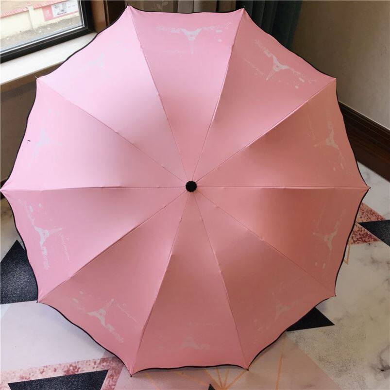 十骨加大加固双人雨伞男女折叠晴雨两用太阳伞抗风防紫外线遮阳伞