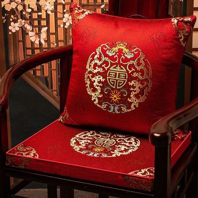 中式椅子坐垫海绵棕垫实木椅子垫加厚围椅餐椅垫茶椅凳子太师椅垫