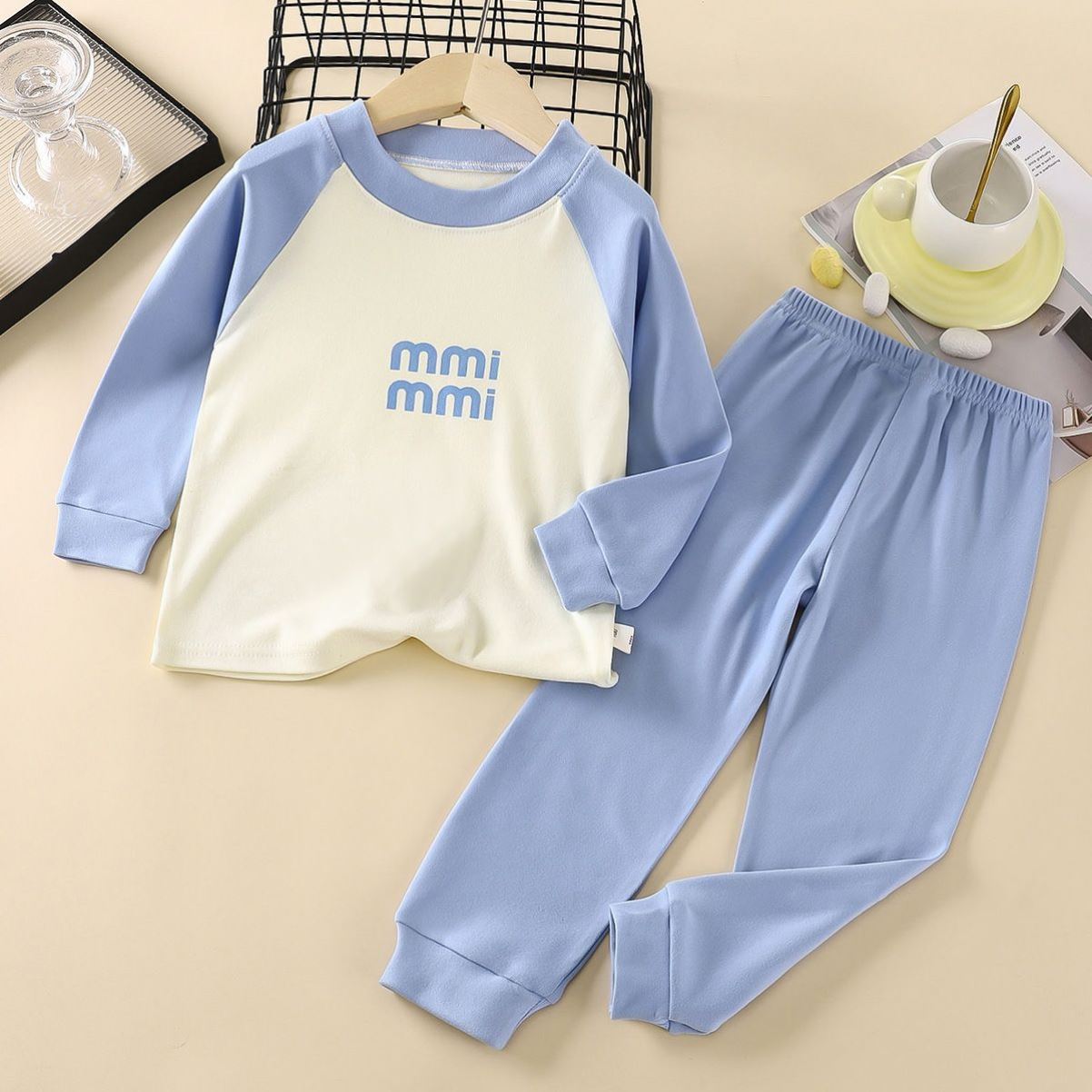 儿童睡衣秋冬女童秋衣秋裤套装中大童男童家居服套装春秋款