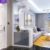 北欧玄关柜隔断柜进门鞋 柜多功能门厅柜简约现代隔断屏风客厅定制