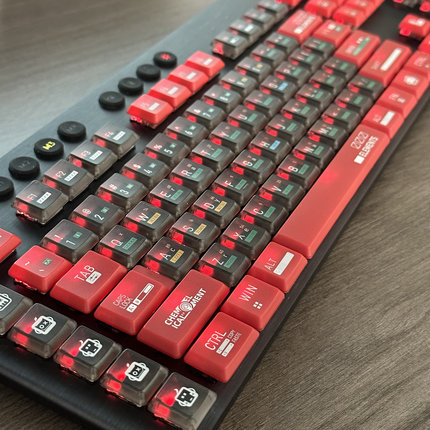 G913TKL双色PBT键帽G913 G915 G813 G815 G915TKL彩色背光键帽