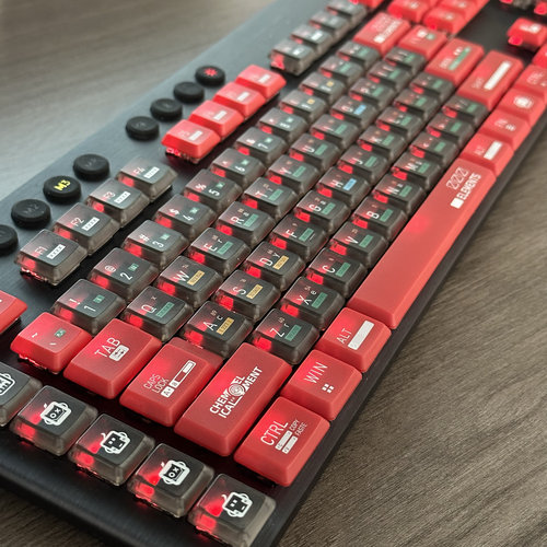 G913TKL双色PBT键帽G913 G915 G813 G815 G915TKL彩色背光键帽