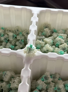 佳达隆绿磁轴 Wooting 60HE 键盘原装全新绿磁轴 Lekker 线性60cN