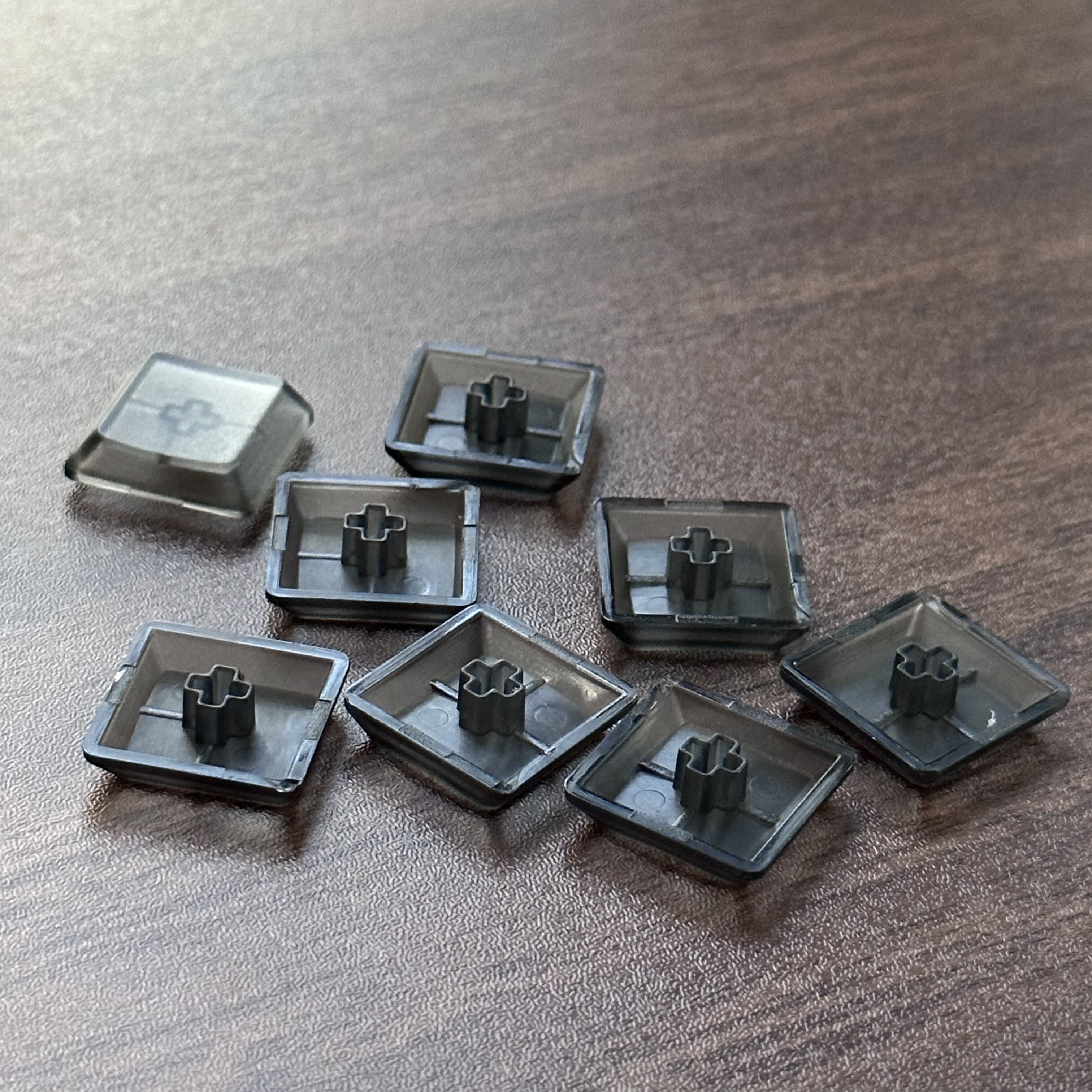 矮轴键帽十字PBT材质机械键盘无刻按键黑白丢键替补配件游戏办公