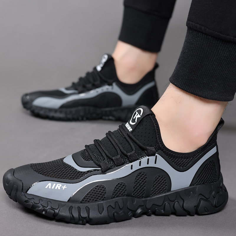 正品欧伦啄木鸟休闲网面男跑步鞋