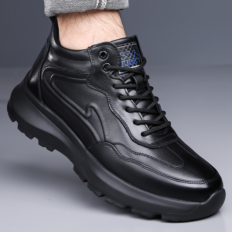 冬季新款高帮户外休闲皮鞋雪地靴