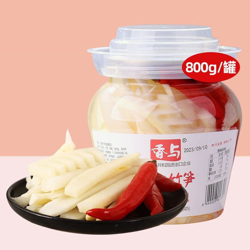 香与泡椒竹笋800g酱腌菜下饭