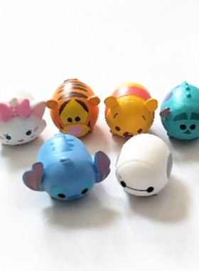 正版散货 迪S尼松松 跳跳虎史迪仔噗噗大白萌粒mini公仔 满百包邮