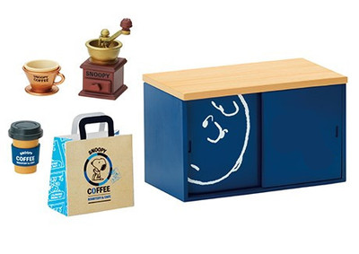 re-men食玩史努比snoopy咖啡馆