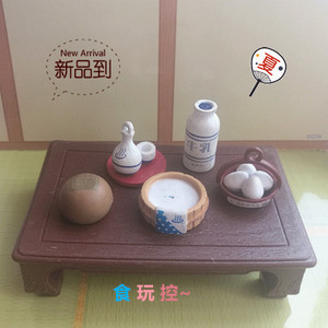 绝版日版散货食玩 迷你模型温泉系列五件套包邮 前50名送小矮桌