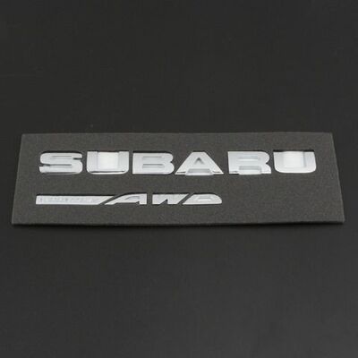适用于斯巴鲁森林人改装车标SUBARU FORESTER AWD英文标sti尾标贴