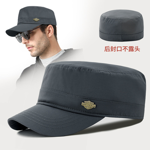 路瓦全封口加网帽子男潮牌平顶帽秋冬季防泼水速干春秋光头大头围