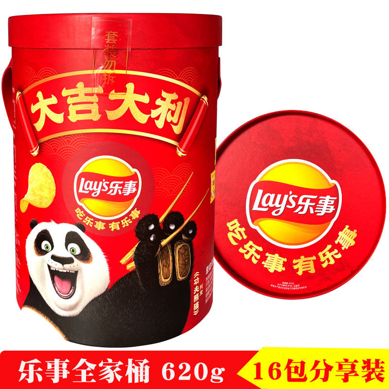 乐事全家桶薯片混合大礼包分享装