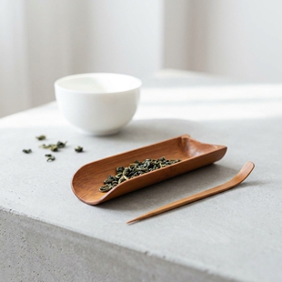 茶勺天然竹制碳化茶则茶针两件套茶具配件茶道六君子功夫茶具包邮