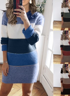 Clothes Women Dress 2021 Autumn Winter thick velvet Dresses