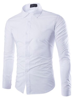 Men's Casual Shirts Slim Fit Social Shirt for Men 男商务衬衫