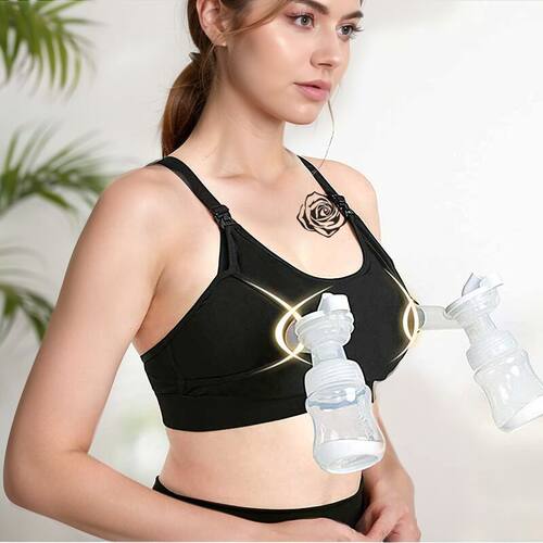 免手扶吸奶文胸孕妇哺乳文胸