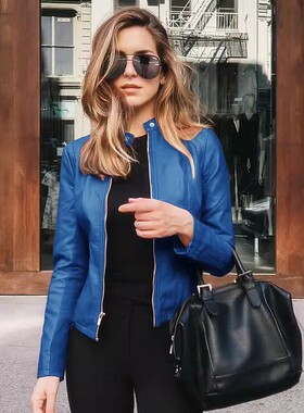 PU Leather Jacket For Women Blazers Autumn Suits Coat女外套