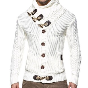 Men Knitted Jacket Cardigan Winter Casual Sweaters Jumper