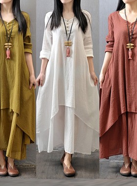 plus-size fashion summer women dress loose ladies dresses女