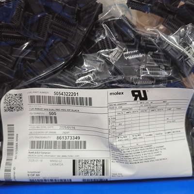 50包邮开票！5054322201，MOLEX原厂正品，现货实价，505432-2201