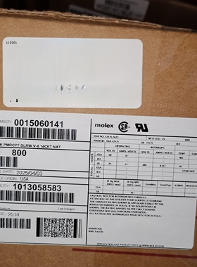 50包邮开票！15060141 MOLEX原厂正品，现货实价，15-06-0141