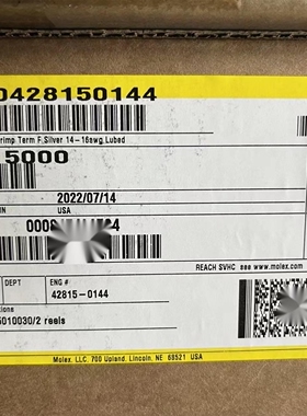 5包邮开票！428150144 MOLEX原厂正品，现货实价，42815-0144