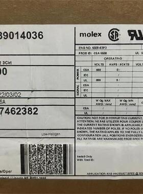 50包邮开票！39014036  原厂正品，MOLEX，39-01-4036,5559-03P3