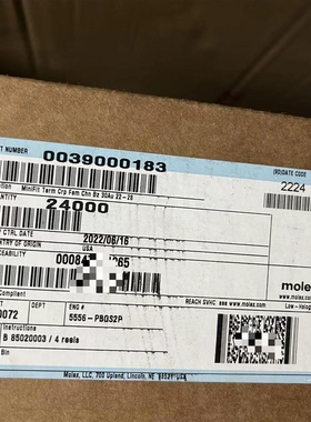 50包邮开票！39000183 MOLEX原厂正品， 39-00-0183，5556-PBGS2P