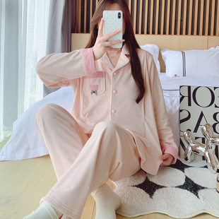 月子服孕妇睡衣秋冬季产妇哺乳春秋款海岛绒产后怀孕期加绒加厚