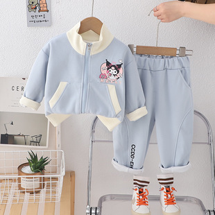 女童秋装2025套装春秋新款中大童儿童秋季洋气时髦休闲两件套