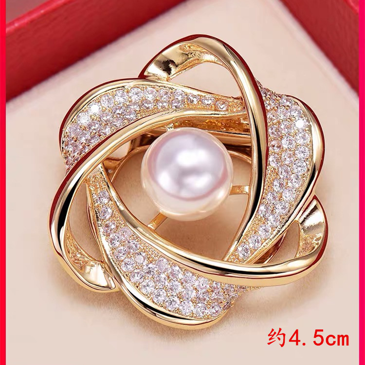 奢华大气风韩版职业装两用丝巾扣