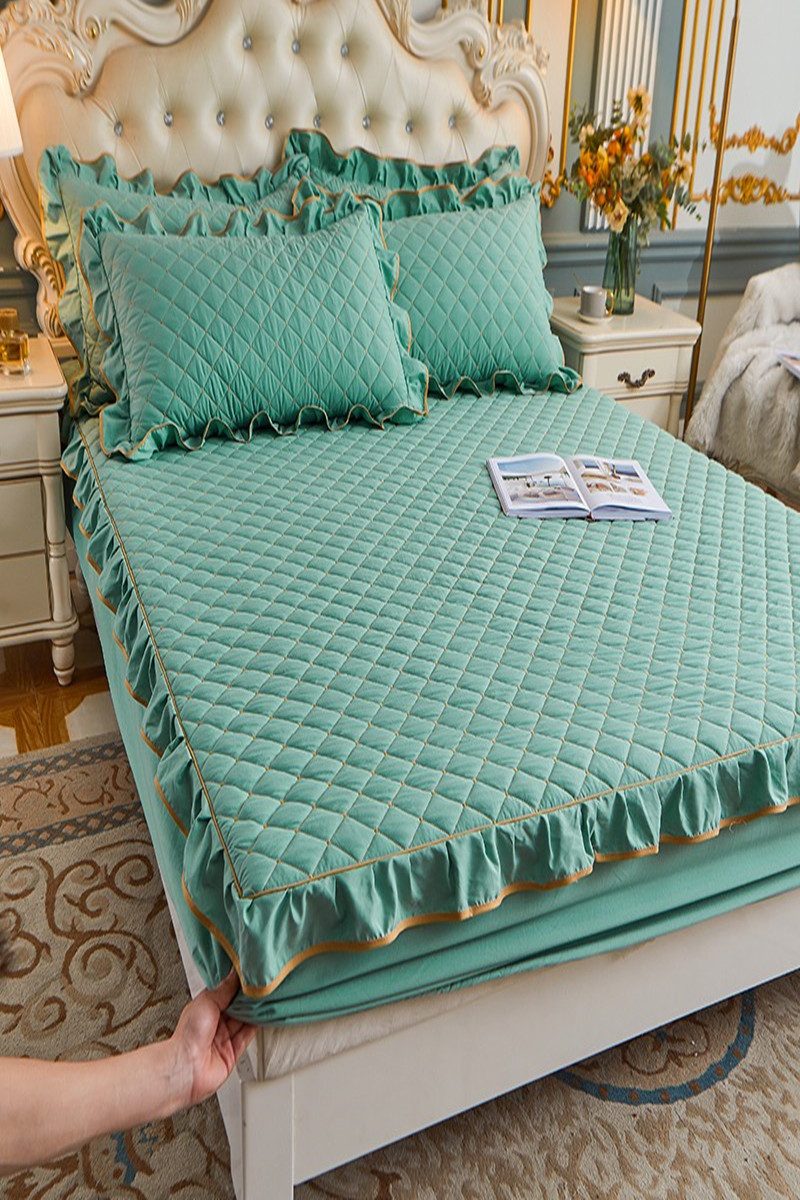 加厚床单三件套防滑弹簧垫套床垫