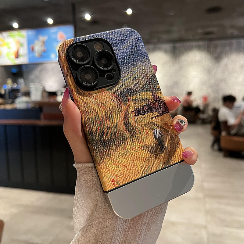 【创意油画软壳】ins高级贴皮软硅胶适用iphone14新款苹果14proMax手机壳13艺术个性12全包防摔11保护套男女怎么看?