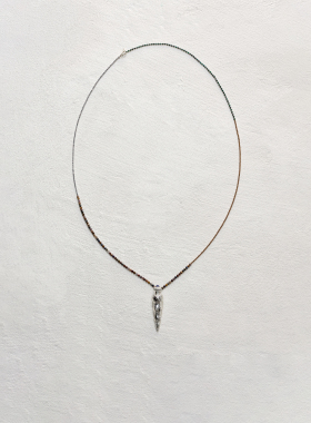 Apt 26SS 银质 金质 雕花香水瓶吊坠项链