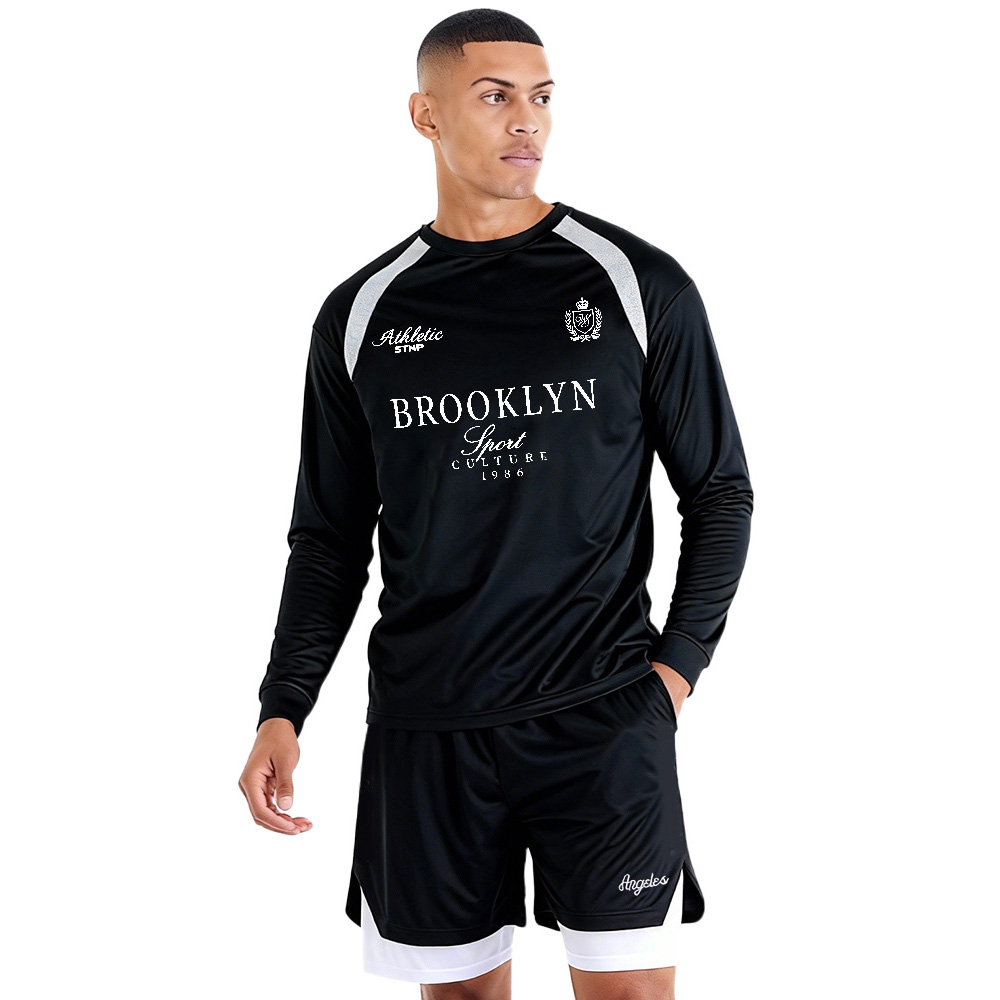 STNP复古字母印花两件套装夏季