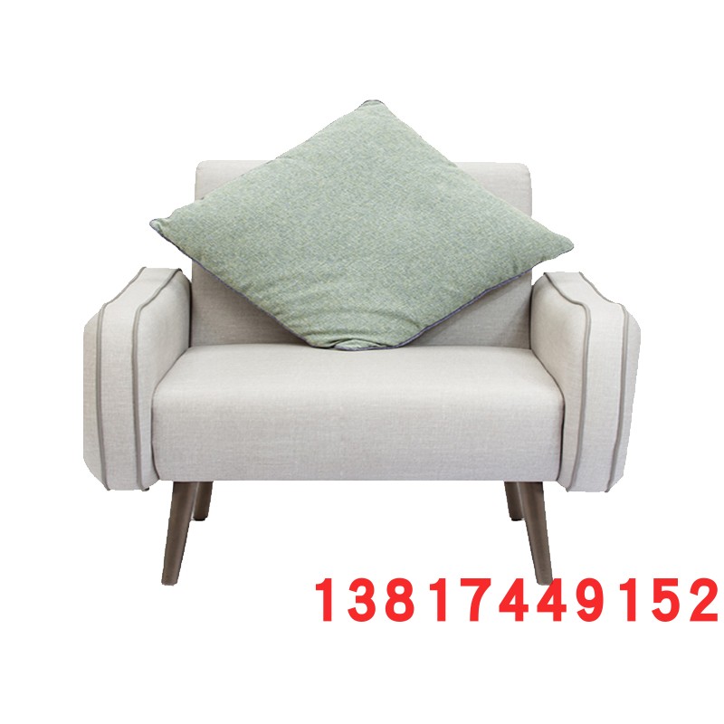 单人沙发实木现代简约