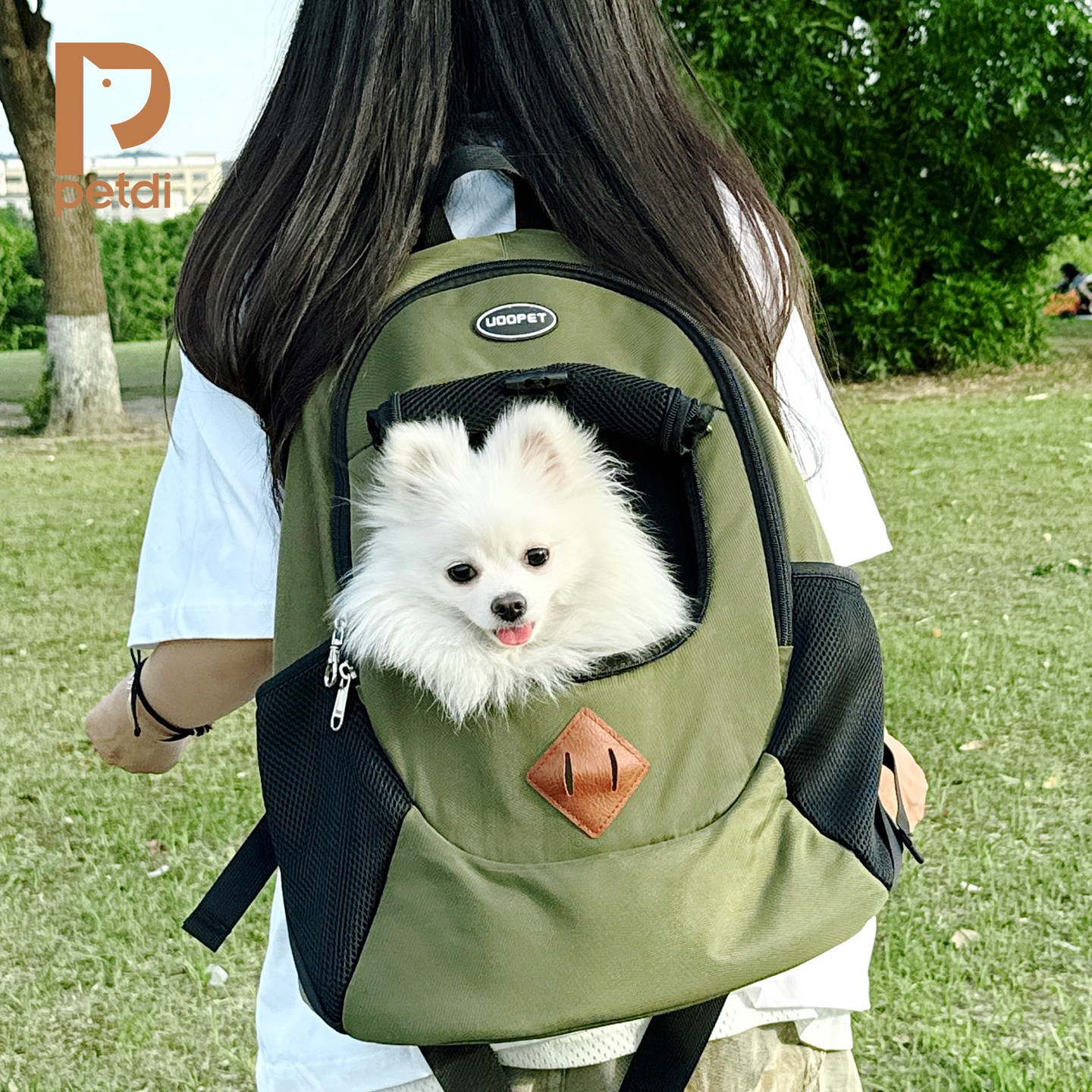 狗狗背包外出双肩宠物狗包小狗背包小型犬出行包轻便款外出便携