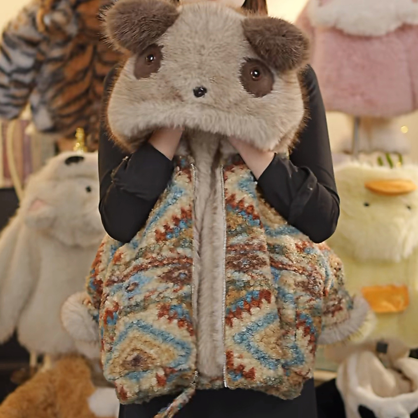 儿童皮草外套2025新款洋气宝宝