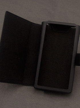 MTOCASE定制 适用于Sony索尼 WM1A M2  翻盖真皮保护套 细纹黑