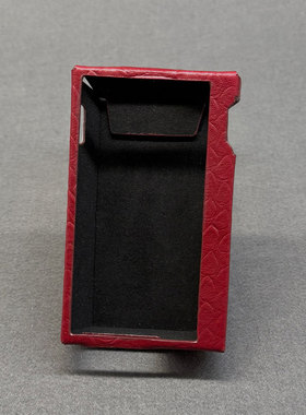 MTOCASE定制 适用于艾利和KANN ALPHA 真皮保护套 蟒蛇纹牛皮深红