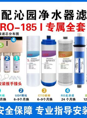 沁园净水器滤芯RO-185I C F H DT/智能A/ B/C/D/DT/E/F/G/H/I通用