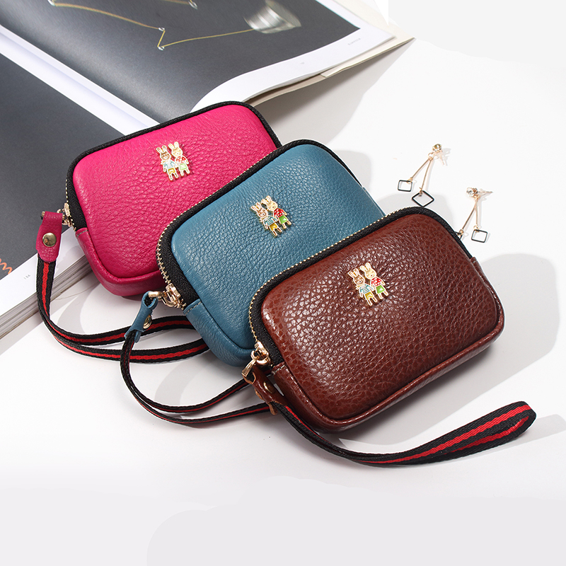 真皮零钱包钥匙包银行卡小包