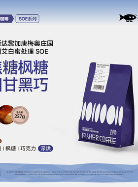 Fisher啡舍 F1哥斯达黎加卡图艾白蜜处理SOE意式美式咖啡豆227g